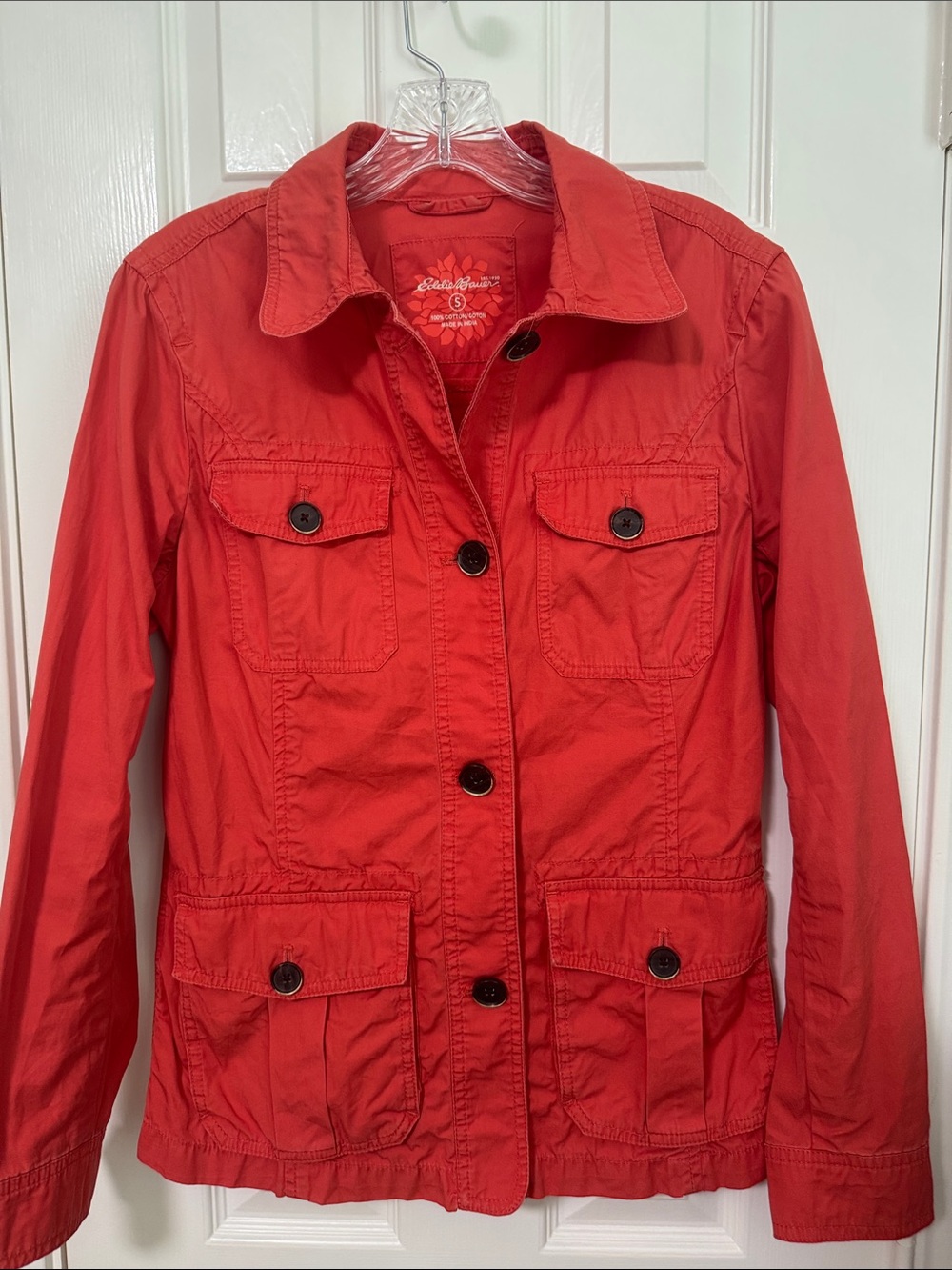 Eddie Bauer Women's Bright Red Utility Jacket